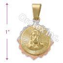 GLP 008 Gold Layered Tri-Color Charm